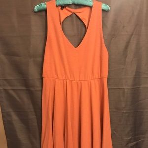 Torrid Coral Key Hole Back Dress